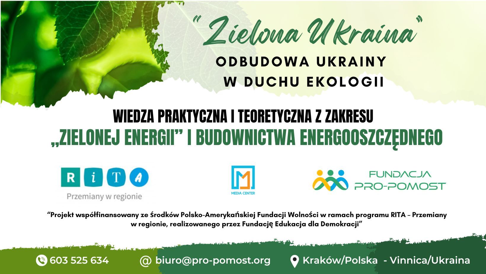 Zielona Ukraina – Odbudowa Ukrainy w duchu ekologii